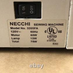 Necchi Royal Series Sewing Machine Portable Heavy Duty 3205FA