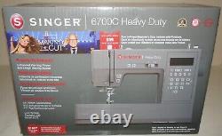 New SINGER HD6700C Heavy Duty Sewing Machine with411 Stitch Applications Accessory