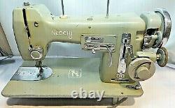 Nice Vintage Necchi Mira Heavy Duty Sewing Machine Made In Italy