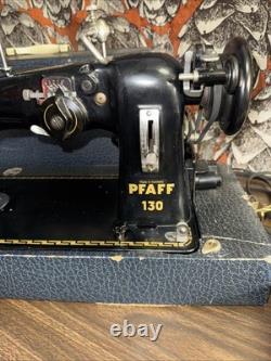 PFAFF 130 HEAVY DUTY SEWING MACHINE INDUSTRIAL-LEATHER-UPHOLSTERY-WithCASE