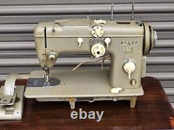 PFAFF 230 Automatic Dial-A-Stitch Sewing Machine 1950s Heavy Duty Industrial