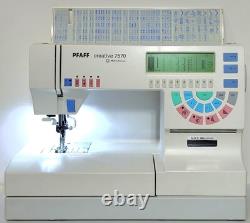 PFAFF 7570 Sewing/Embroidery Machine, Walking Foot, Heavy-Duty, 2-Yr. Warranty