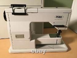 Pfaff 1222 Heavy Duty Sewing Machine With Cover Accessories Feet Bobbins