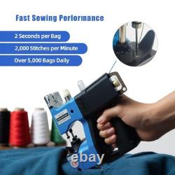 Portable Handheld Sewing Machine Heavy Duty Bag Closer for Burlap, Leather