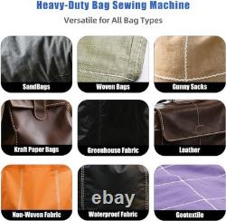 Portable Handheld Sewing Machine Heavy Duty Bag Closer for Burlap, Leather, Sa