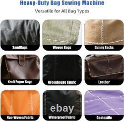 Portable Handheld Sewing Machine Heavy Duty Bag Closer for Burlap, Leather, Sa