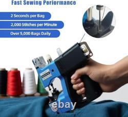 Portable Handheld Sewing Machine Heavy Duty Bag Closer for Burlap, Leather, Sa