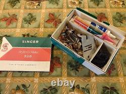 REDUCED 1963 Singer heavy duty 328k 328 Sewing Machine Attachments WORKS