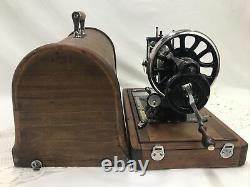 RESTORED 1901 Heavy Duty Antique Vtg Singer 28 Hand Crank Sewing Machine Ornate