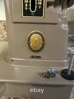 Rare Singer 301A Portable Heavy Duty Gear Drive Sewing Machine Tested