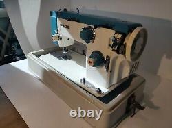 Rare Vintage White Sewing Machine Model 477 WithHeavy Duty Case &Some Owner Manual