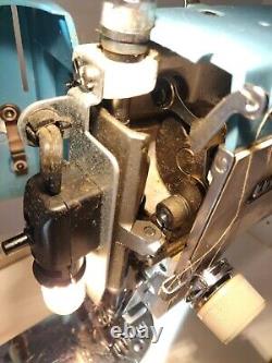 Rare Vintage White Sewing Machine Model 477 WithHeavy Duty Case &Some Owner Manual