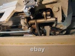 Rare Vintage White Sewing Machine Model 477 WithHeavy Duty Case &Some Owner Manual