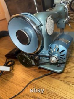 Restored Heavy-Duty Fleetwood Sewing Machine. High Torque Reduction Pulley. GA