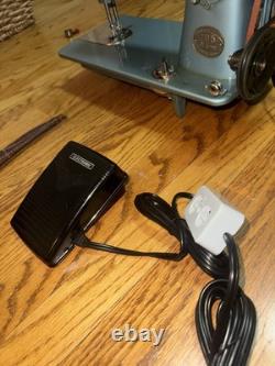 Restored Heavy-Duty Fleetwood Sewing Machine. High Torque Reduction Pulley. GA