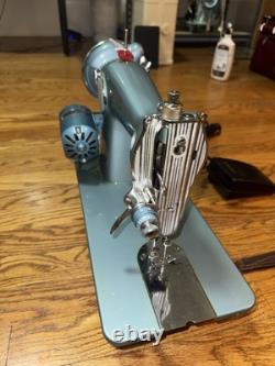Restored Heavy-Duty Fleetwood Sewing Machine. High Torque Reduction Pulley. GA