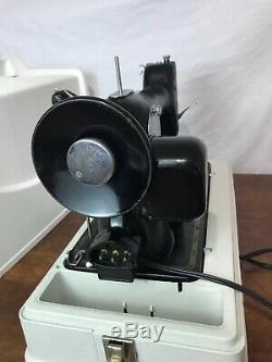 SERVICED Direct Drive Heavy Duty Vtg Singer 201-2 Sewing Machine Denim Leather