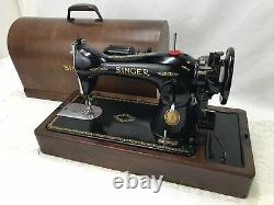 SERVICED Direct Drive Heavy Duty Vtg Singer Sewing Machine Denim Leather 15-91