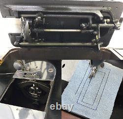 SERVICED Direct Drive Heavy Duty Vtg Singer Sewing Machine Denim Leather 15-91