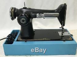 SERVICED Direct Drive Heavy Duty Vtg Singer Sewing Machine Leather 101 Like 201