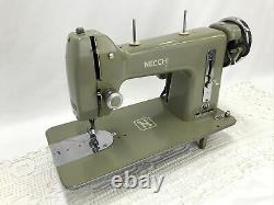 SERVICED Heavy Duty Vtg Necchi BF Mira Sewing Machine Denim, Leather, Embroidery