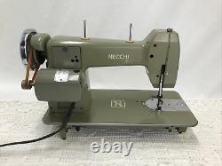 SERVICED Heavy Duty Vtg Necchi BF Mira Sewing Machine Denim, Leather, Embroidery