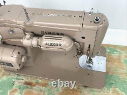 SERVICED Heavy Duty Vtg Singer Sewing Machine 306K Zig Zag Embroidery, Like 206K