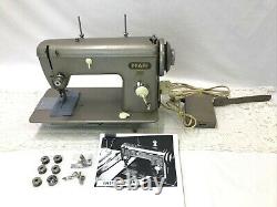 SERVICED PFAFF 60 Heavy Duty Industrial Vtg Sewing Machine Denim Leather (Steel)