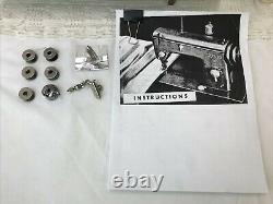 SERVICED PFAFF 60 Heavy Duty Industrial Vtg Sewing Machine Denim Leather (Steel)