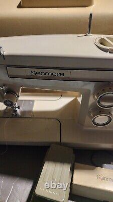 SERVICED Vtg Kenmore 158.19410 1-Amp Heavy Duty Sewing Machine With Pedal