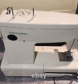 SERVICED Vtg Kenmore 158.19410 1-Amp Heavy Duty Sewing Machine With Pedal