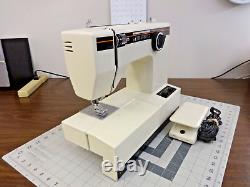 SERVICED WARDS Sewing Machine HEAVY DUTY STEEL 12 Stitch Canvas Leather