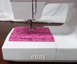 SERVICED White 2037 Mechanical Heavy Duty Free Arm 30+ Stitch Sewing Machine