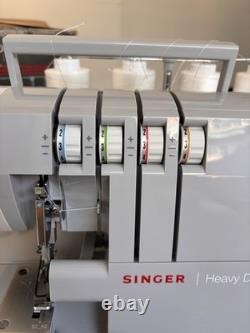 SINGER 14HD854 Heavy Duty Serger Overlock Machine + Pedal Manual Thread Accessor