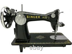 SINGER 15 15K Vintage Sewing Machine Heavy Duty Restored & Serviced by 3FTERS