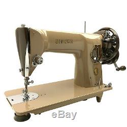 SINGER 201 201k Heavy Duty Sewing Machine Serviced & Restored by 3FTERS