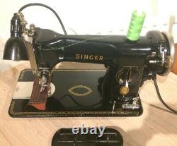 SINGER 215G Industrial Strength Heavy Duty Sewing Machine (1950), Vintage Singer