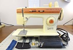 SINGER 2404 Heavy Duty Multi-Stitch Sewing Machine Denim Leather SERVICED