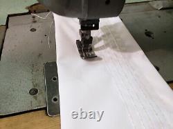 SINGER 300w double needle heavy duty industrial sewing machine table servo motor