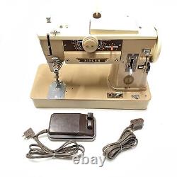 SINGER 401A Sewing Machine Slant-O-Matic Heavy Duty S8