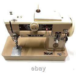 SINGER 401A Sewing Machine Slant-O-Matic Heavy Duty S8
