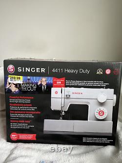 SINGER 4411 Heavy Duty 120W Portable Sewing Machine Grey + Bonus Supplies