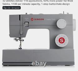SINGER 4432 Heavy Duty Mechanical Sewing Machine Free Arm Top-Loading Bobbin