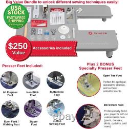 SINGER 4452 Heavy Duty Sewing Machine Bundle with Extension Table Accessory Kit