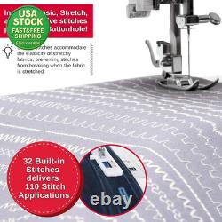 SINGER 4452 Heavy Duty Sewing Machine Bundle with Extension Table Accessory Kit