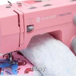 SINGER Heavy Duty 4411 Pink Sewing Machine & Hard Case Bundle