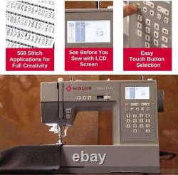 SINGER Heavy Duty 6800C Computerized Sewing Machine with Accessory Kit, Grey
