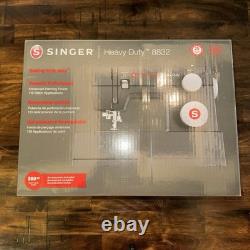 SINGER Heavy Duty 8832 Sewing Machine Black Open Box NEVER USED + Accs