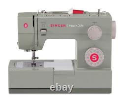 SINGER Heavy Duty (Grey) High Speed Sewing Machine + Accessories 32 4452