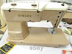 SINGER Sewing Machine 401A Zig Zag Heavy Duty Serviced Extras